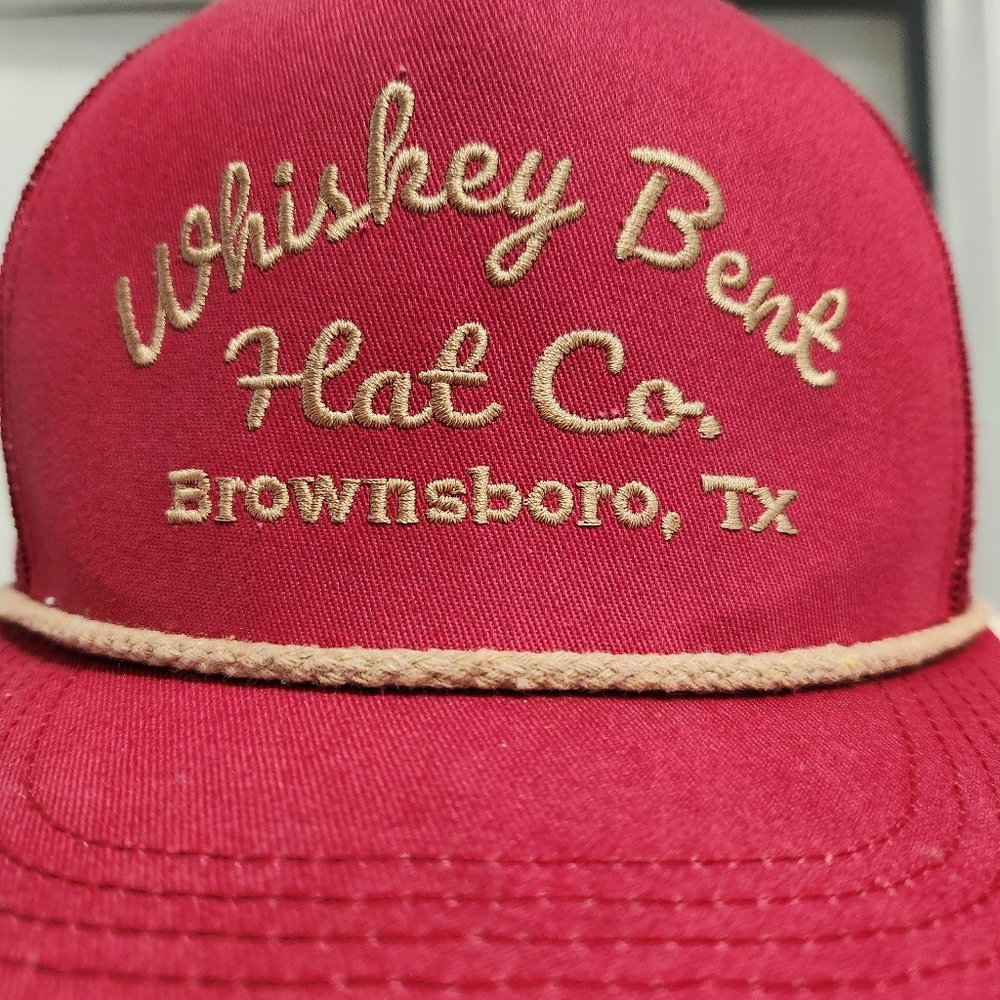 Whiskey Bent Hat Co. Red Cap - Picture 2 of 5